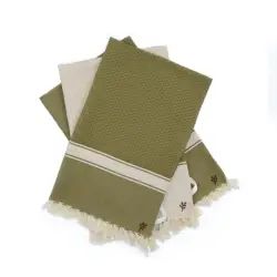 Torchons (x3) coton 45×75 tilleul