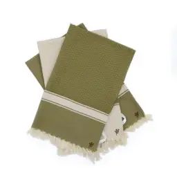 Torchons (x3) coton 45×75 tilleul