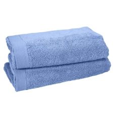 Lot de 2 serviettes de toilette 500gr/m²  Lavande 50×100 cm