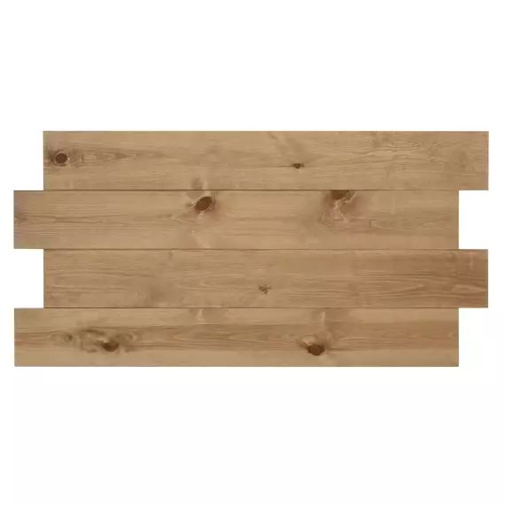 Tête de lit en bois chêne foncé 140x80cm