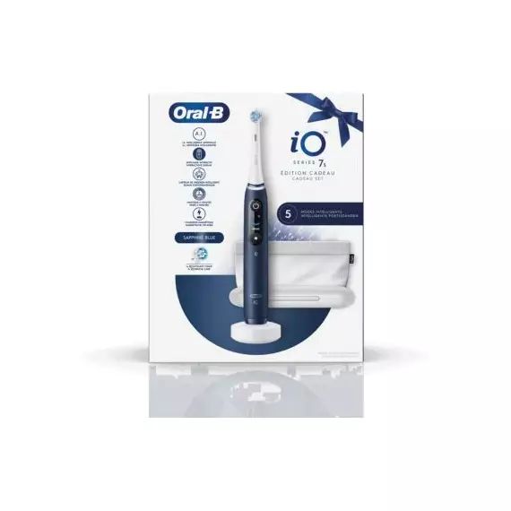 Brosse à dents électrique ORAL-B IO 7 Bleu saphir edition cadeau