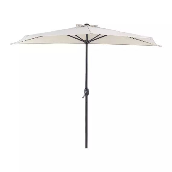 Parasol De Jardin Rétro ⌀ 150 Cm - Mât En Bois De Hêtre, Toile Polyester Recyclé | Inclinable, Housse Incluse - 7