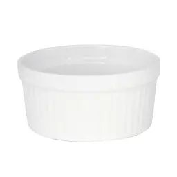 Moule à soufflé n.1  12 cm en porcelaine  blanc