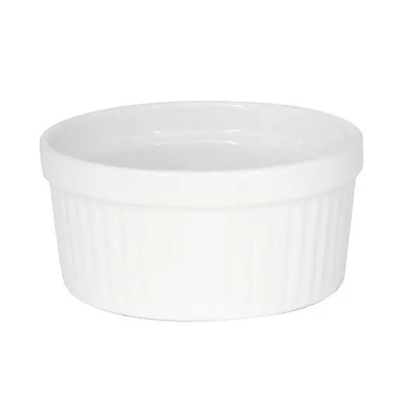 Moule à soufflé n.1  12 cm en porcelaine  blanc