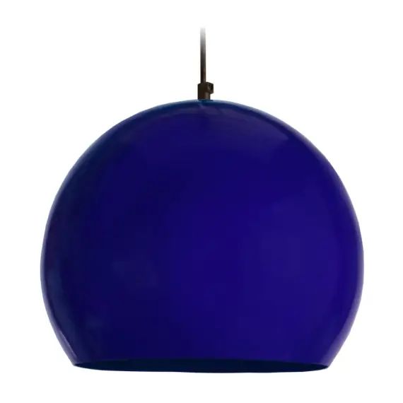 Suspension métal bleu marine