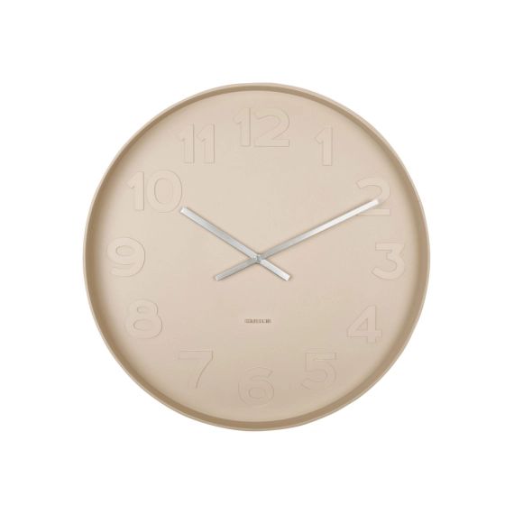 Horloge murale ronde D51cm beige