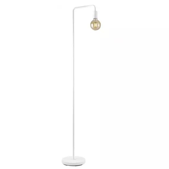 Lampadaire en métal blanc