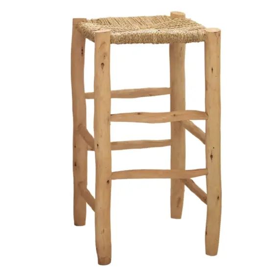 Tabouret de bar bois  naturel 70 x 35 x 35 cm