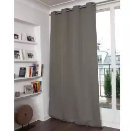 Rideau occultant moondream polyester taupe 260 x 130