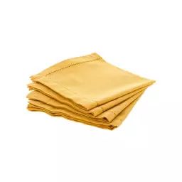 Lot de 4 serviettes de table Chambray – Atmosphera