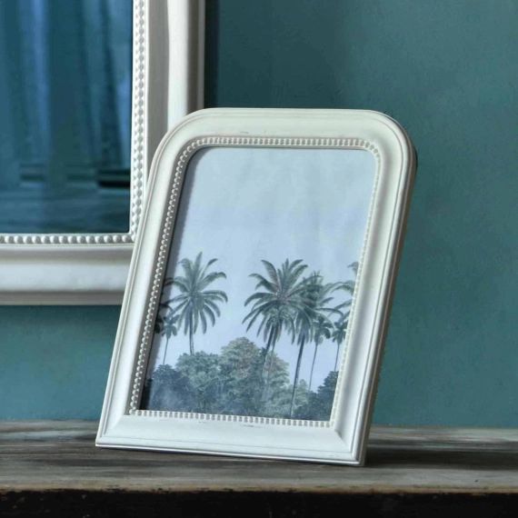 Cadre photo style trumeau blanc 31 x 26 cm Manderley