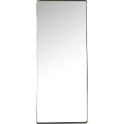 Miroir bords arrondis en métal noir 200×80