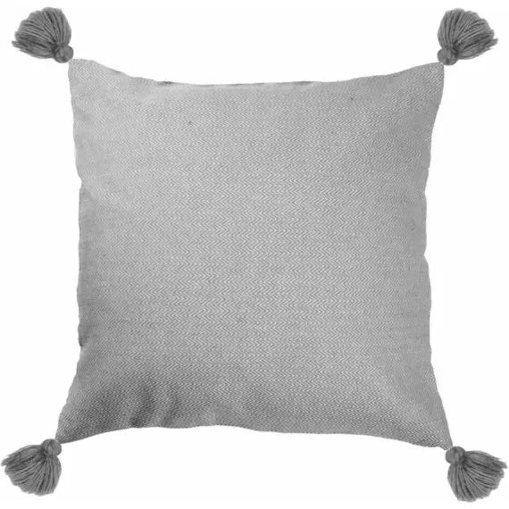 Housse de coussin en coton 50×50 Gris moyen
