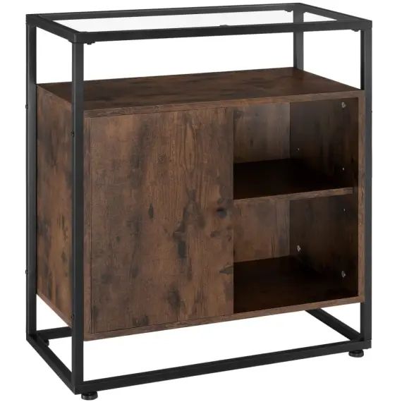 Commode Style Industriel Bois foncé industriel, rustique