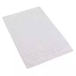 Tapis de bain en coton blanc 50×80 cm