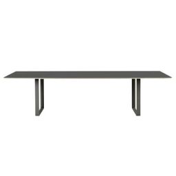 Table rectangulaire 70/70 en Métal, Aluminium – Couleur Noir – 153.01 x 153.01 x 73 cm – Designer Taf Architects