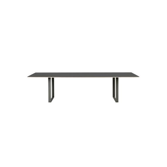 Table rectangulaire 70/70 en Métal, Aluminium – Couleur Noir – 153.01 x 153.01 x 73 cm – Designer Taf Architects