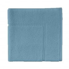 Tapis de bain uni en coton bleu Baltique 60×60