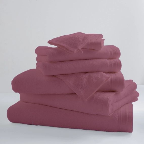Drap de bain uni et coloré coton rose 150×100