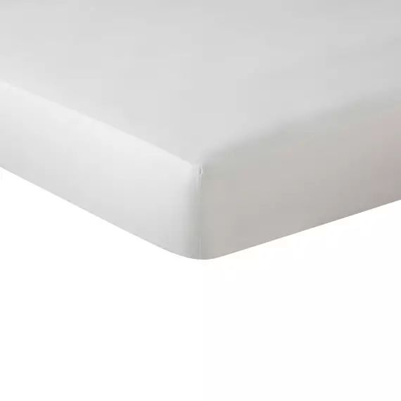 Drap housse satin 90×190 cm beige