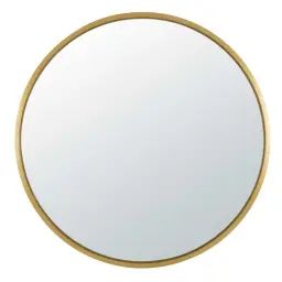 Miroir rond en métal doré D.159cm STRATFORD