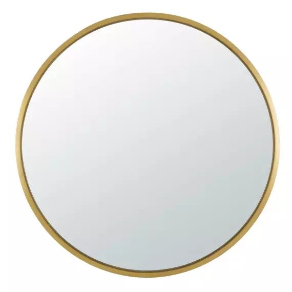 Miroir rond en métal doré D.159cm STRATFORD
