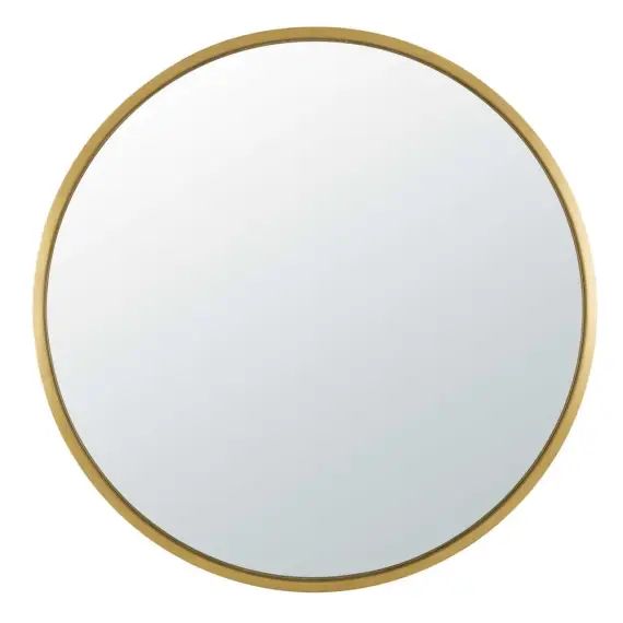 Miroir rond en métal doré D.159cm STRATFORD