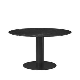 Table ronde  en Pierre, Marbre – Couleur Noir – 131.04 x 131.04 x 74 cm – Designer  Design Team