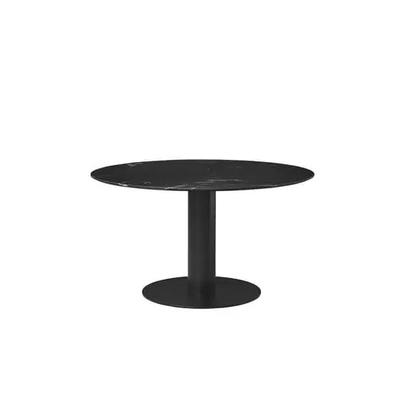 Table ronde  en Pierre, Marbre – Couleur Noir – 131.04 x 131.04 x 74 cm – Designer  Design Team