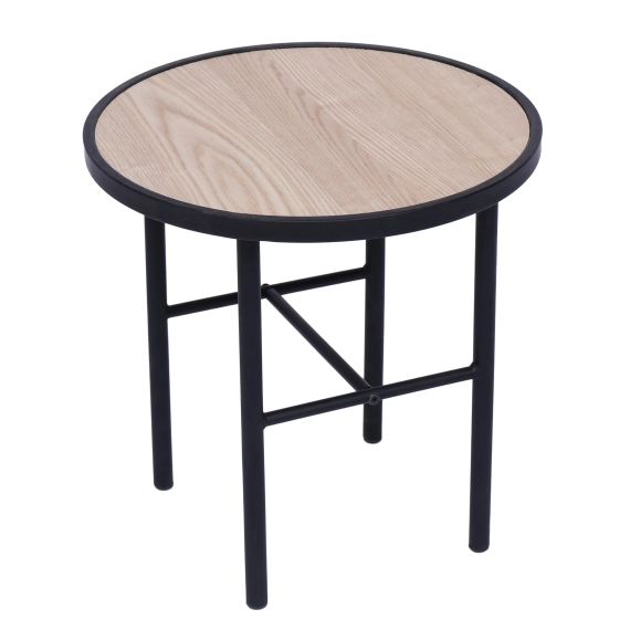 Table d&rsquo;appoint en métal et bois