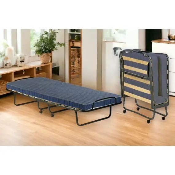 Lit pliant avec matelas 80x190h37 cm