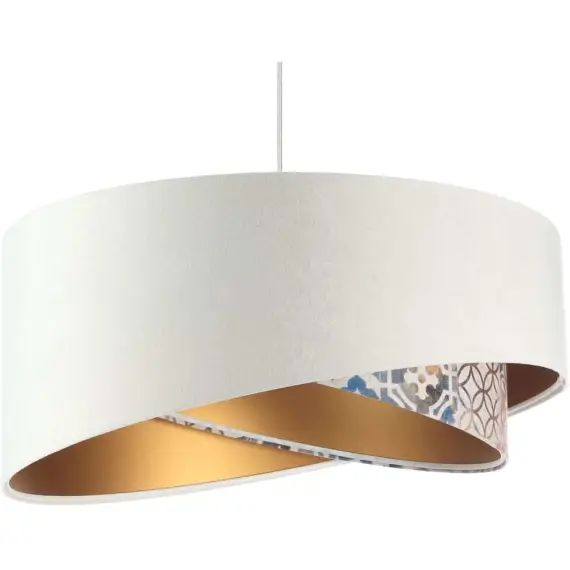 Suspension Tissu Blanc 50x50x25 cm