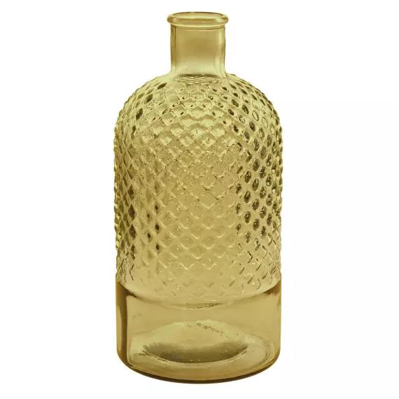 Vase en verre recyclé  Miel 28 cm
