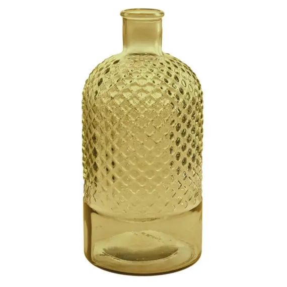 Vase en verre recyclé  Miel 28 cm