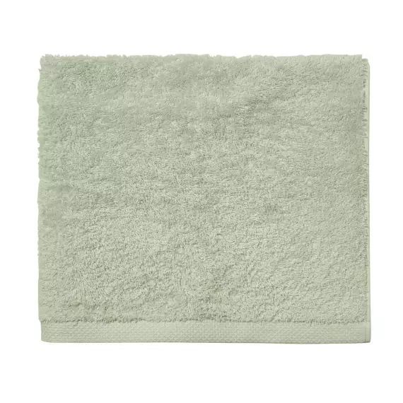 Serviette de bain en coton sauge 55×100