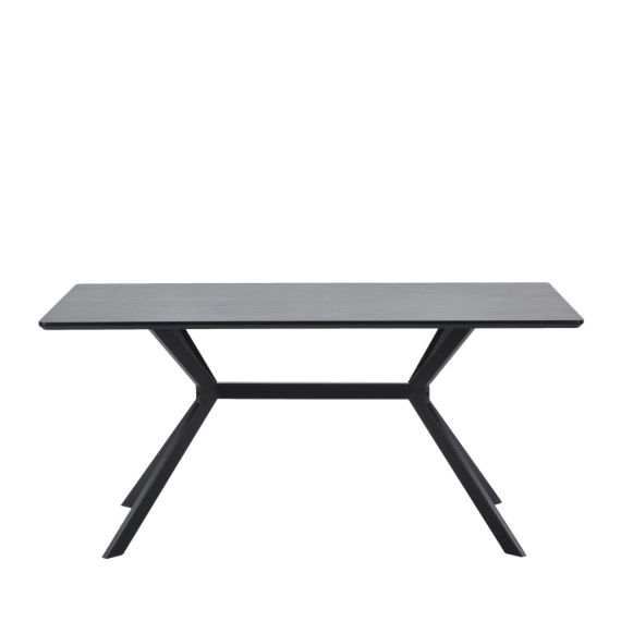 Bruno – Table à manger en bois et métal 160x90cm