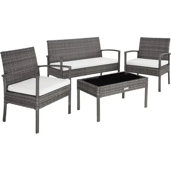 Salon de jardin SPARTE 4 places gris