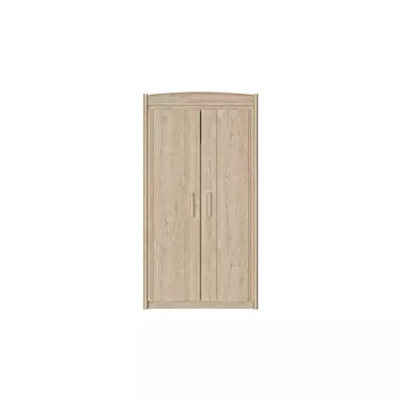 Armoire 2 portes MONTANA coloris chÃªne blond