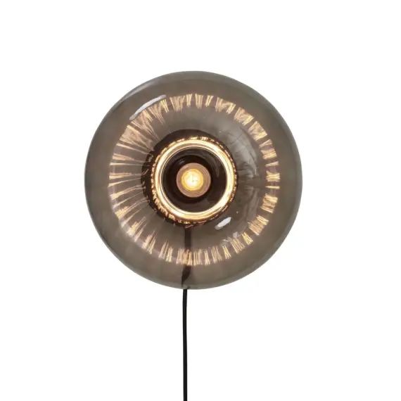 Applique en verre  noir, h. 27cm