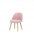 image de meubles de chambre scandinave Chaise enfant vintage rose et bouleau massif Mauricette