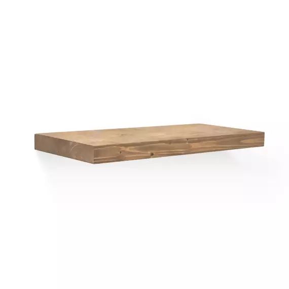 Table de chevet en bois couleur chêne foncé