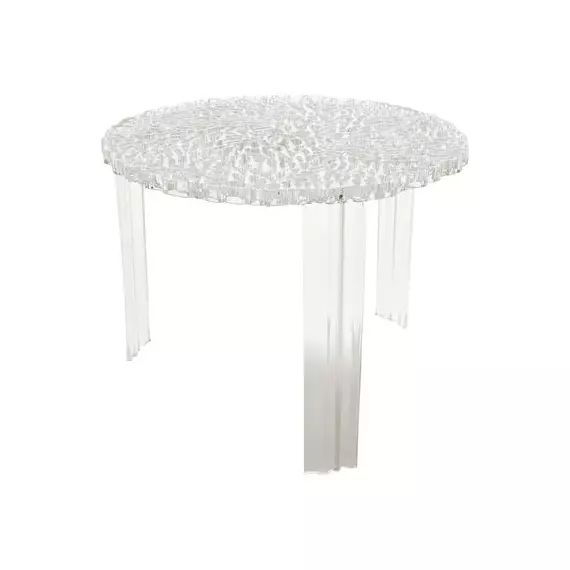 Table basse T-Table en Plastique, PMMA – Couleur Transparent – 60 x 60 x 44 cm – Designer Patricia Urquiola
