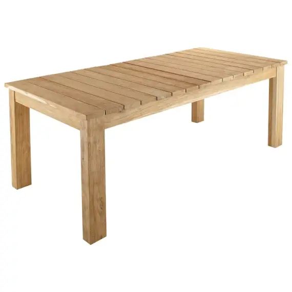 Table de jardin extensible en teck recyclé L220/300 Guerande