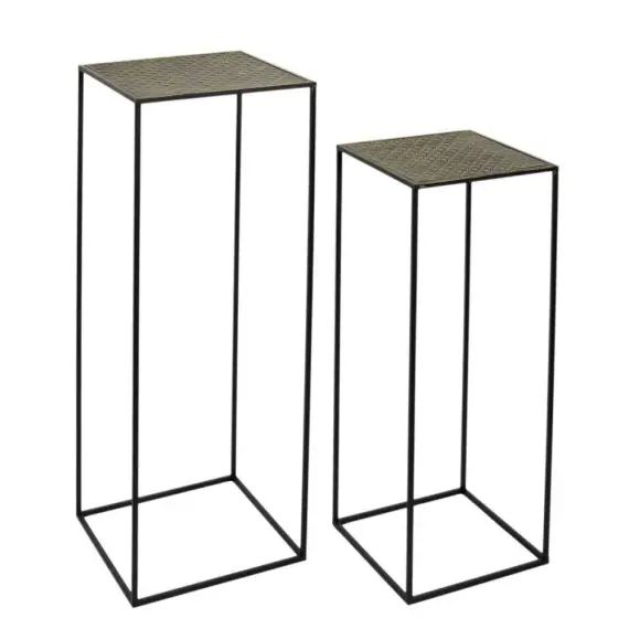 Sellette en métal martelé mirage (lot de 2)