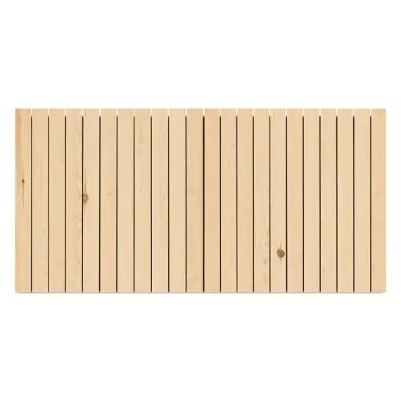 Tête de lit verticale en bois couleur naturelle 200x75cm