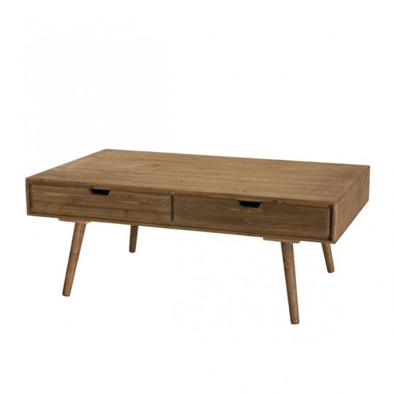 Table basse 4 tiroirs en sapin L120