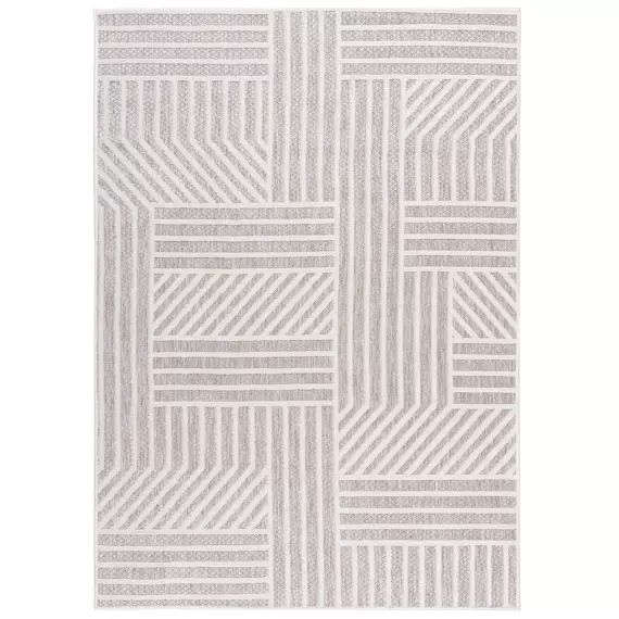 Tapis intérieur extérieur en Polypropylène Beige 60×230 cm
