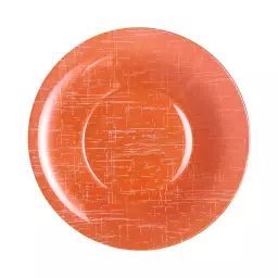 Assiette creuse orange 21,5 cm