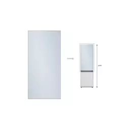 Accessoire Réfrigérateur et Congélateur Samsung PANNEAU HAUT 203cm SATIN SKYBLUE – RA-B23EUT48GG BESPOKE