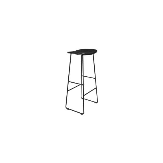 Tabouret de bar en bois noir